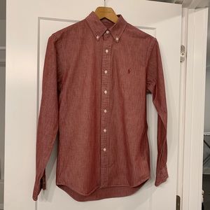 Polo Ralph Lauren Men’s Burgundy Button-Down Shirt